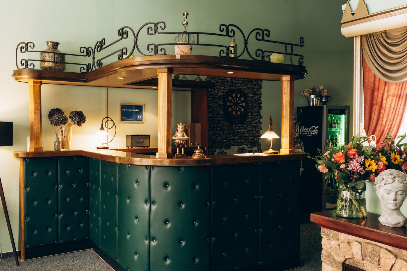 Reception with bar and counter