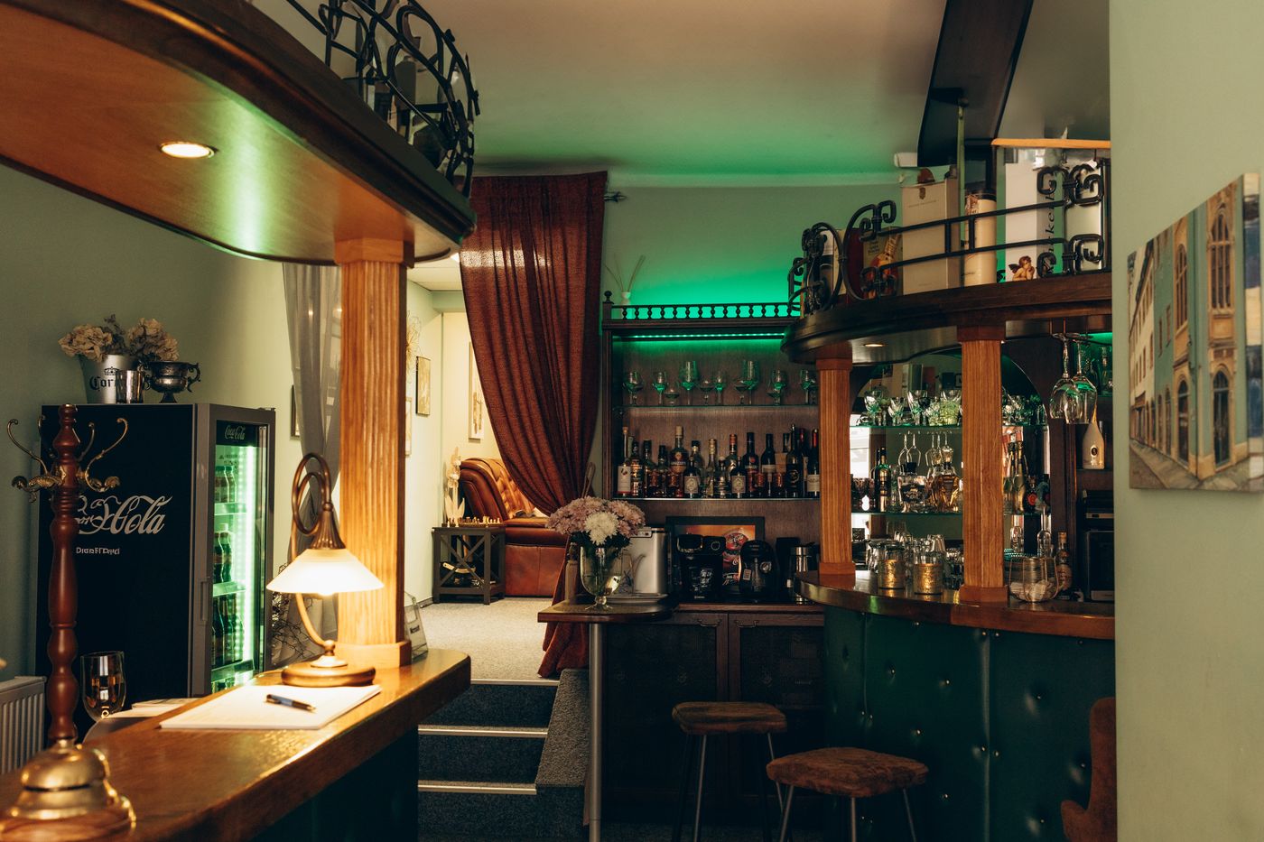 Reception and bar